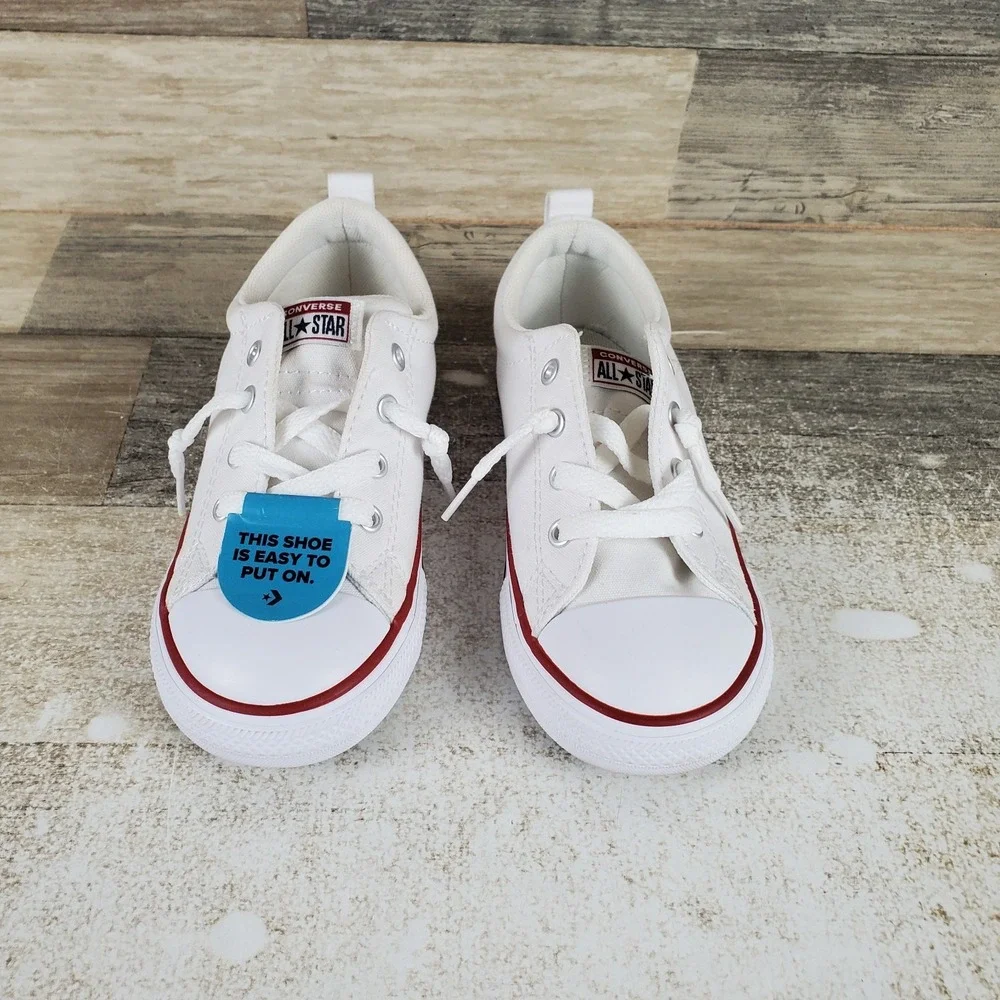 Converse Chuck Taylor All Stars Boys Shoes Sz 10 White Comfort Lace Up Sneakers